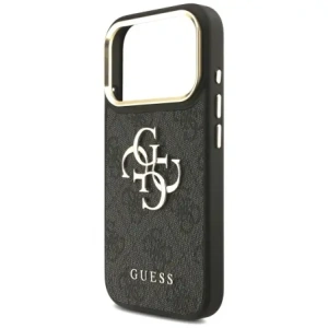 Etui Guess 4G Big 4G Classic Logo Big Strap Metal Buttons do Apple iPhone 17 Pro czarny