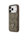 Etui Guess 4G Double Card Triangle do Apple iPhone 17 Pro brązowy