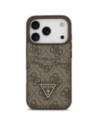 Etui Guess 4G Double Card Triangle do Apple iPhone 17 Pro brązowy