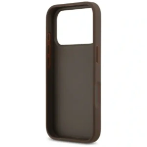 Etui Guess 4G Double Card Triangle do Apple iPhone 17 Pro brązowy
