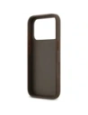 Etui Guess 4G Double Card Triangle do Apple iPhone 17 Pro brązowy