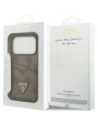 Etui Guess 4G Double Card Triangle do Apple iPhone 17 Pro brązowy