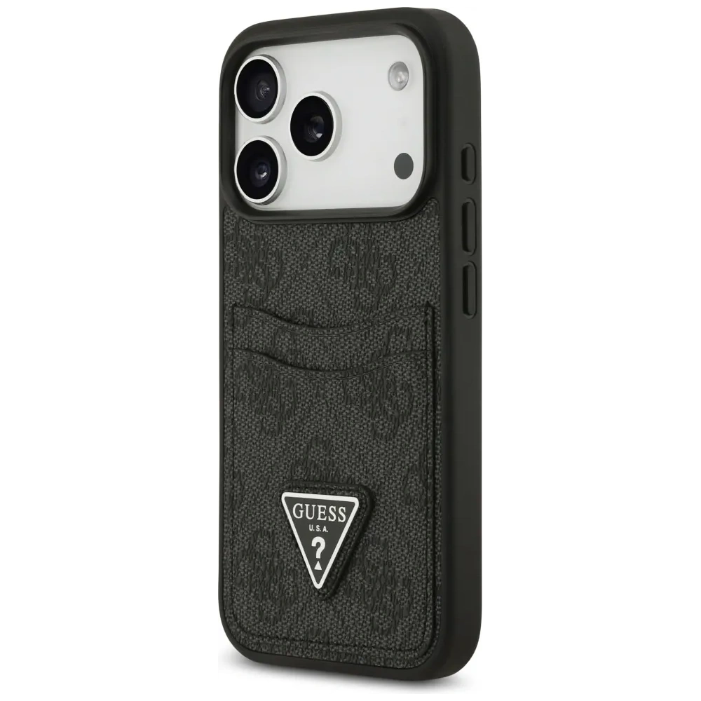 Etui Guess 4G Double Card Triangle do Apple iPhone 17 Pro czarny