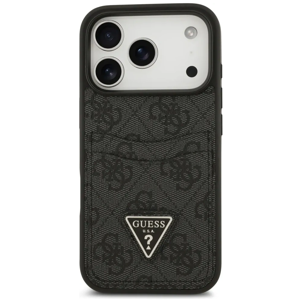 Etui Guess 4G Double Card Triangle do Apple iPhone 17 Pro czarny