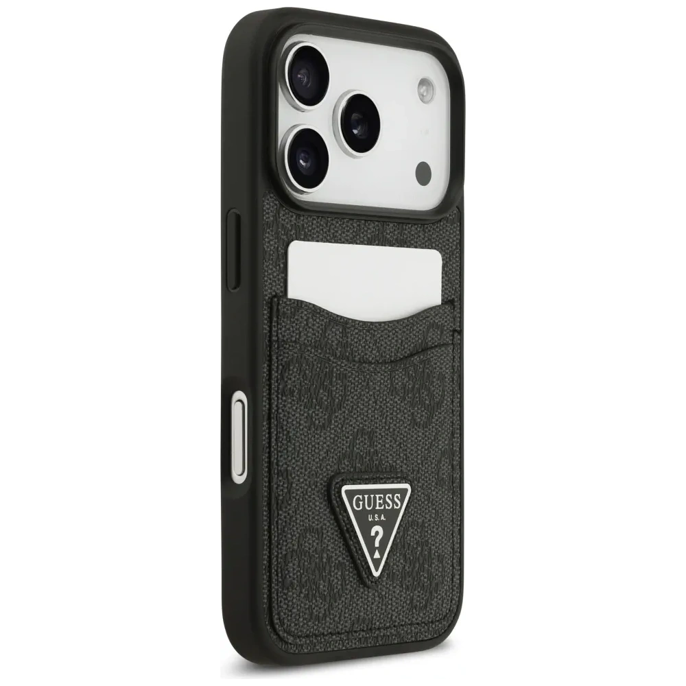 Etui Guess 4G Double Card Triangle do Apple iPhone 17 Pro czarny