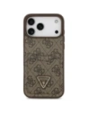 Etui Guess 4G Double Card Triangle do Apple iPhone 17 Pro Max brązowy