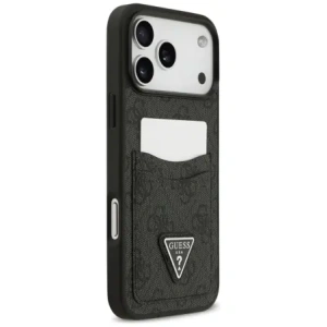 Etui Guess 4G Double Card Triangle do Apple iPhone 17 Pro Max czarny