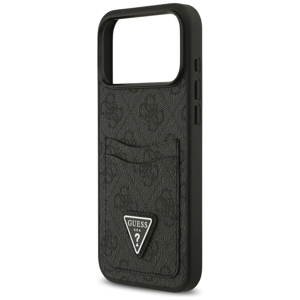 Etui Guess 4G Double Card Triangle do Apple iPhone 17 Pro Max czarny