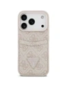 Etui Guess 4G Double Card Triangle do Apple iPhone 17 Pro różowy