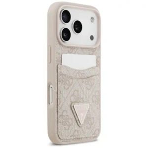 Etui Guess 4G Double Card Triangle do Apple iPhone 17 Pro różowy