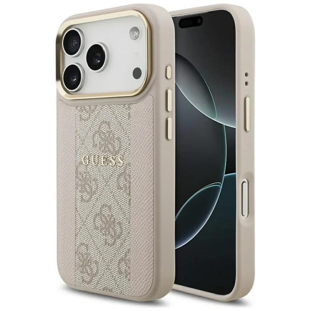 Etui Guess 4G Stripe MagSafe do Apple iPhone 17 Pro różowy