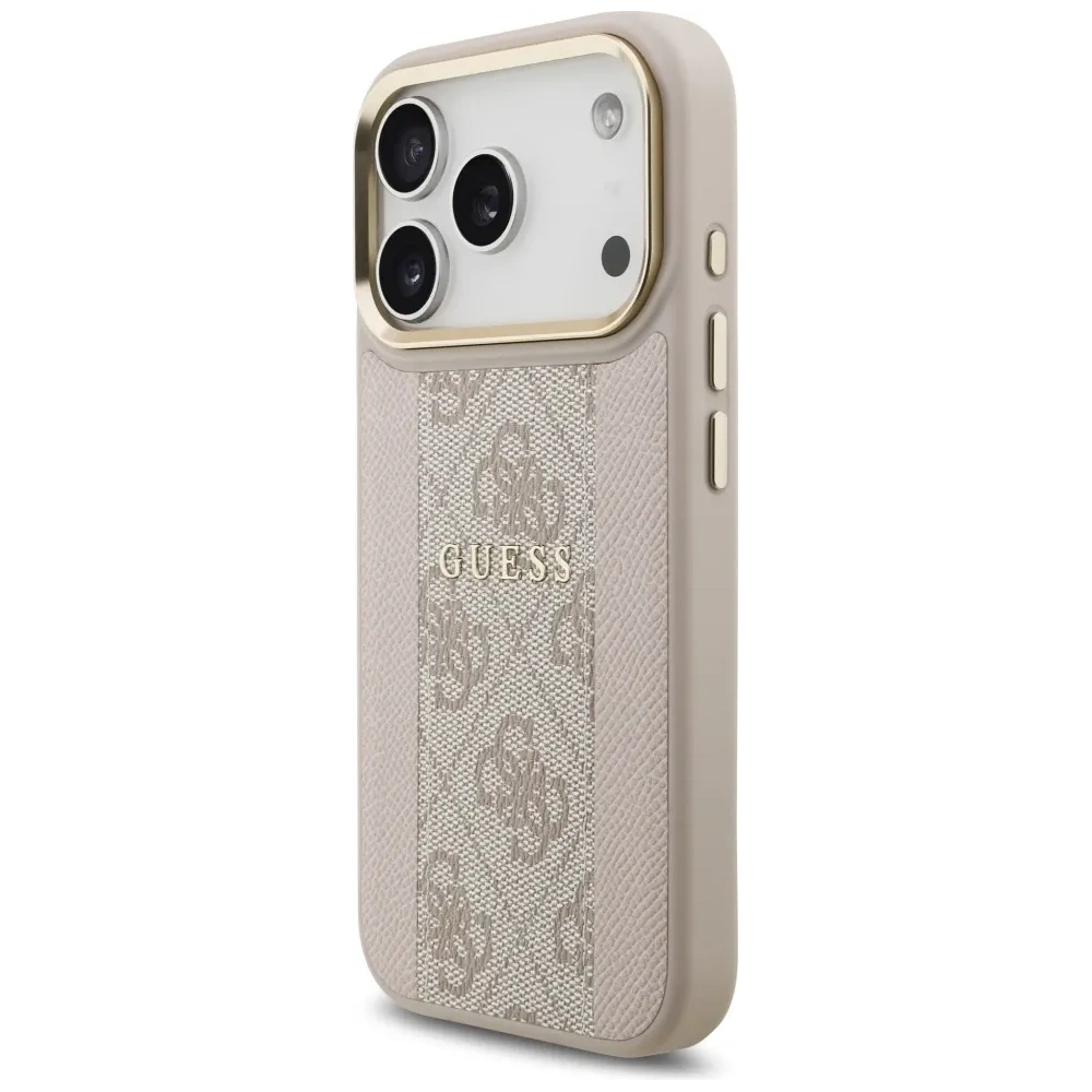 Etui Guess 4G Stripe MagSafe do Apple iPhone 17 Pro różowy