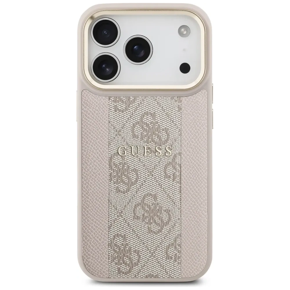 Etui Guess 4G Stripe MagSafe do Apple iPhone 17 Pro różowy