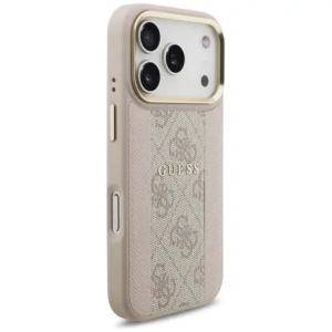 Etui Guess 4G Stripe MagSafe do Apple iPhone 17 Pro różowy