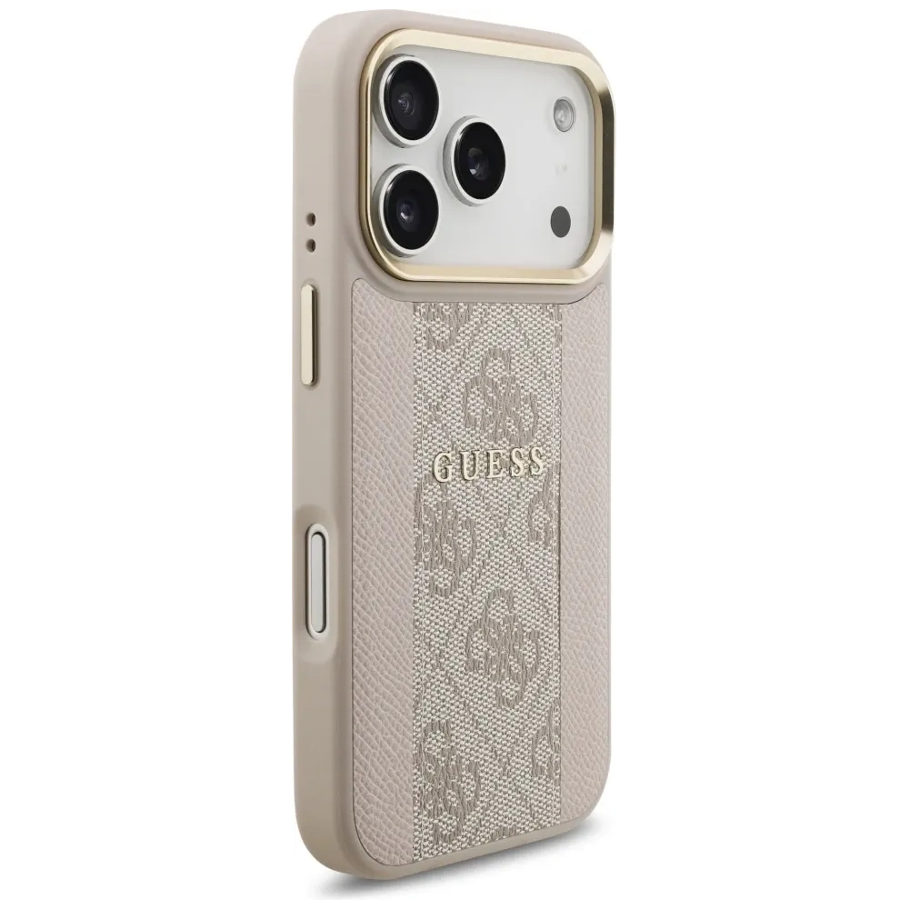 Etui Guess 4G Stripe MagSafe do Apple iPhone 17 Pro różowy