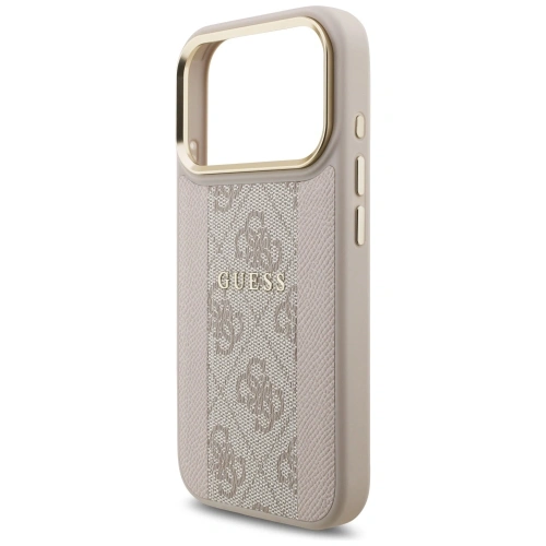 Etui Guess 4G Stripe MagSafe do Apple iPhone 17 Pro różowy