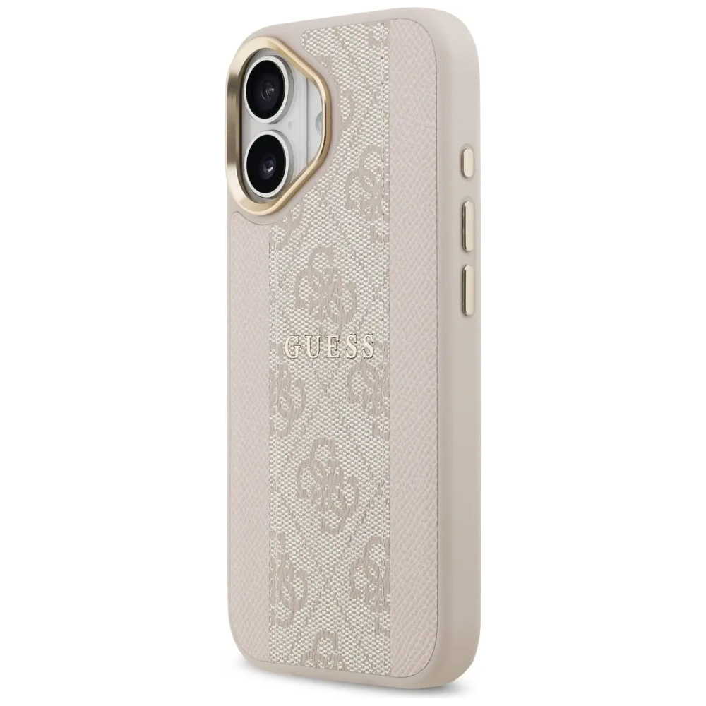 Etui Guess 4G Stripe MagSafe do Apple iPhone 17 różowy