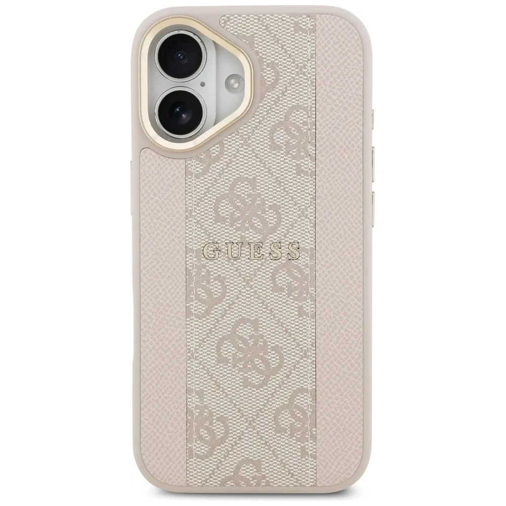 Etui Guess 4G Stripe MagSafe do Apple iPhone 17 różowy