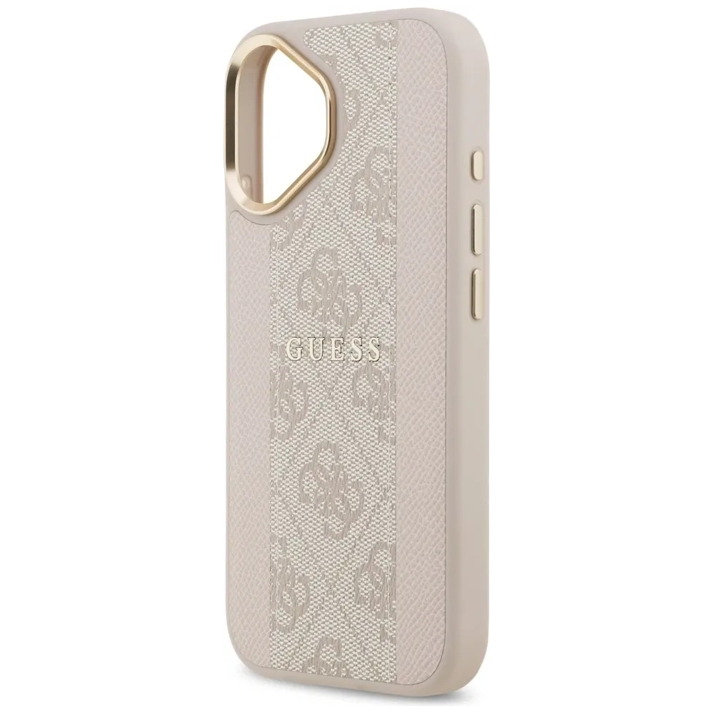 Etui Guess 4G Stripe MagSafe do Apple iPhone 17 różowy