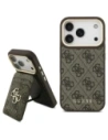 Etui Guess 4G z portfelem MagSafe do Apple iPhone 17 Pro brązowy