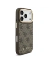 Etui Guess 4G z portfelem MagSafe do Apple iPhone 17 Pro brązowy