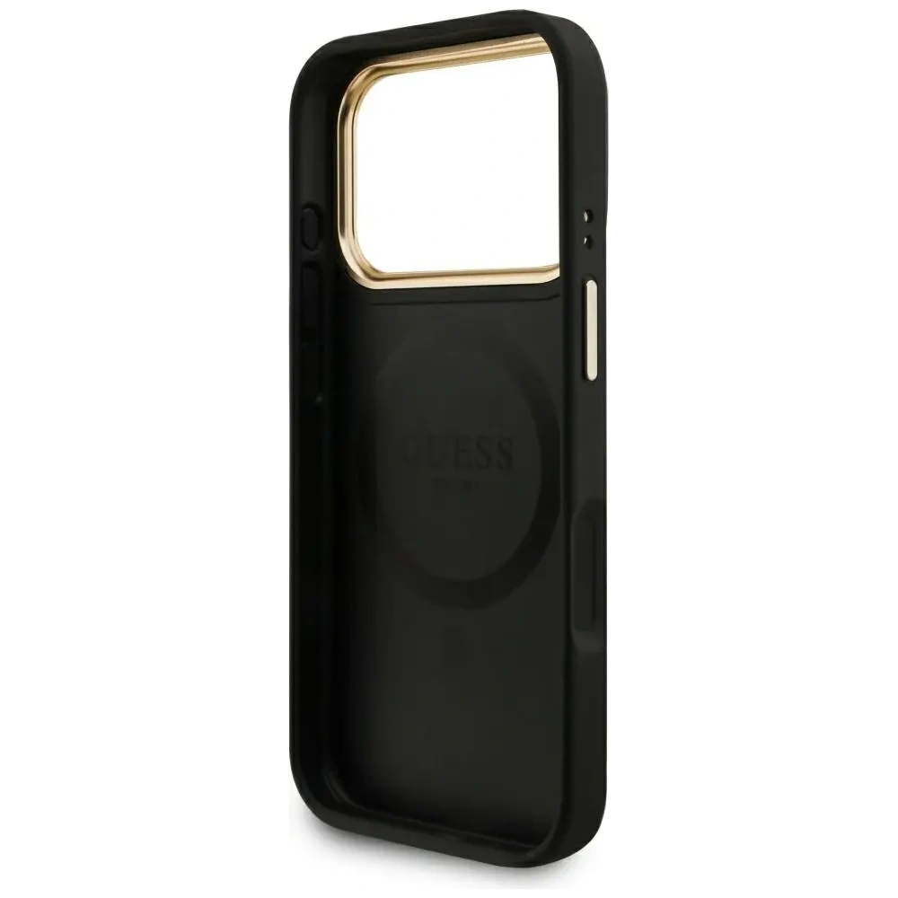 Etui Guess 4G z portfelem MagSafe do Apple iPhone 17 Pro czarny