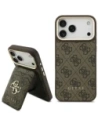 Etui Guess 4G z portfelem MagSafe do Apple iPhone 17 Pro Max brązowy