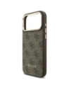 Etui Guess 4G z portfelem MagSafe do Apple iPhone 17 Pro Max brązowy