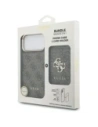 Etui Guess 4G z portfelem MagSafe do Apple iPhone 17 Pro Max brązowy