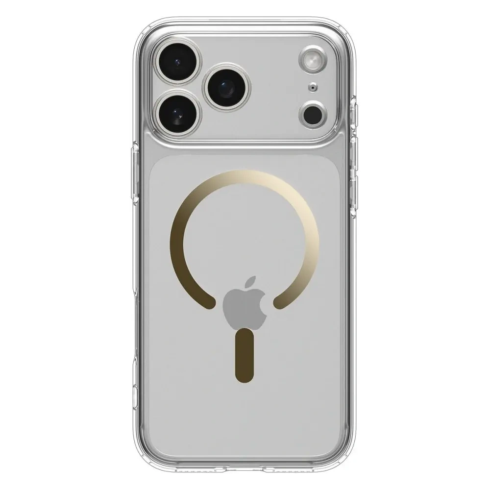 Etui Spigen Ultra Hybrid Mag MagSafe do Apple iPhone 17 Pro Clear/gold