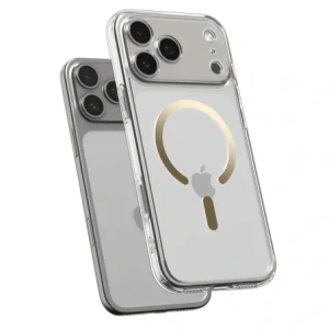 Etui Spigen Ultra Hybrid Mag MagSafe do Apple iPhone 17 Pro Clear/gold