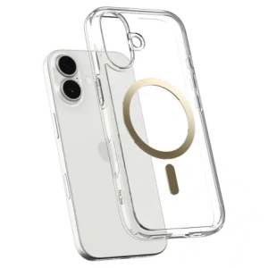 Etui Spigen Ultra Hybrid Mag MagSafe do Apple iPhone 17 Clear/gold