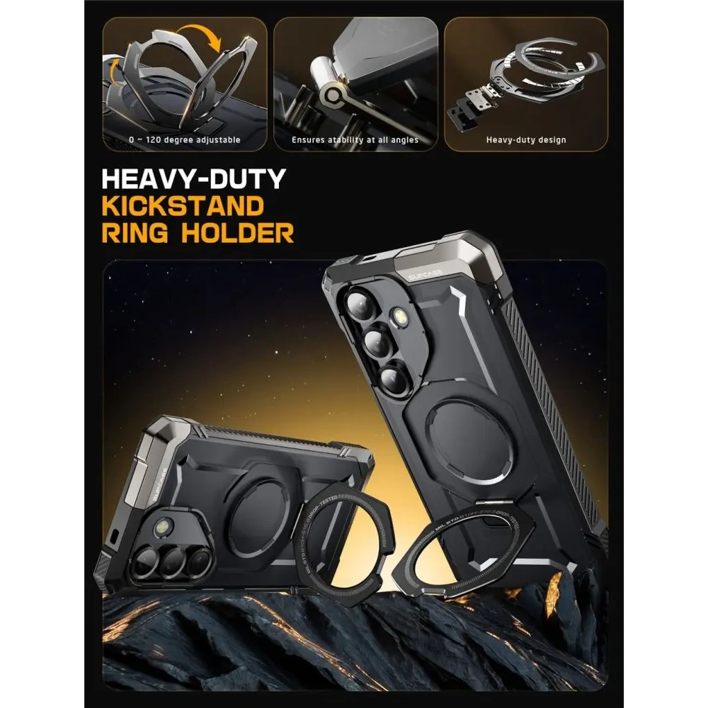 Etui Supcase Unicorn Beetle Grip Mag MagSafe do Samsung Galaxy S25 FE Black