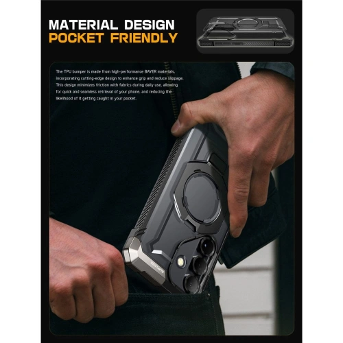 Etui Supcase Unicorn Beetle Grip Mag MagSafe do Samsung Galaxy S25 FE Black