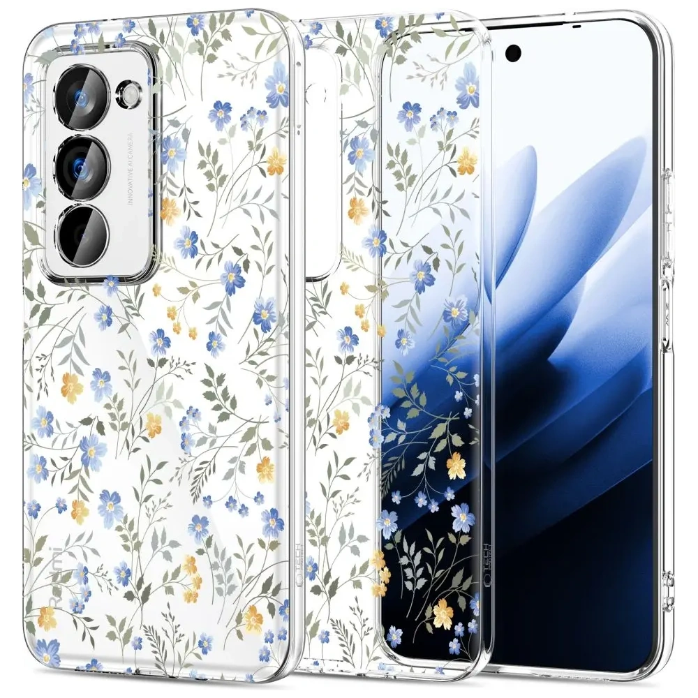 Etui Tech-Protect Flexair do Xiaomi Redmi 15 4G / 5G Spring Flowers