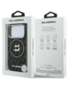 Etui Karl Lagerfeld IML Choupette Head Logo MagSafe do Apple iPhone 17 Pro Max czarny