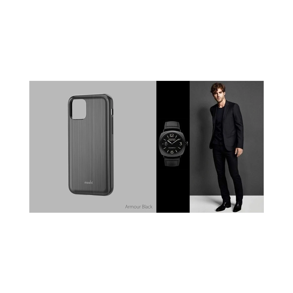 Wholesale Moshi iGlaze - Apple iPhone 11 Pro Max (with SnapTo) (Armour Black) - MOSH028BLK - {ean13} - Hurt