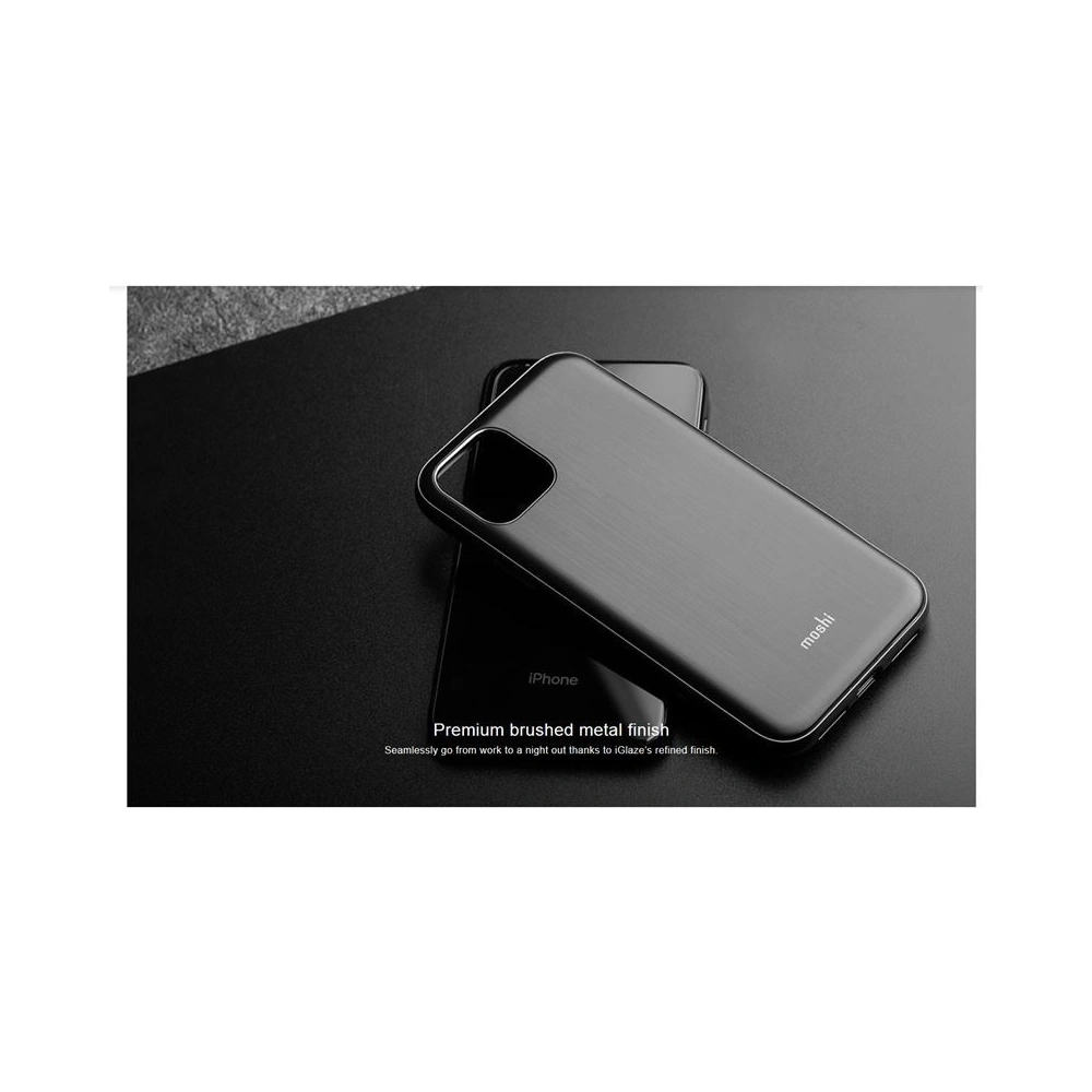 Wholesale Moshi iGlaze - Apple iPhone 11 Pro Max (with SnapTo) (Armour Black) - MOSH028BLK - {ean13} - Hurt