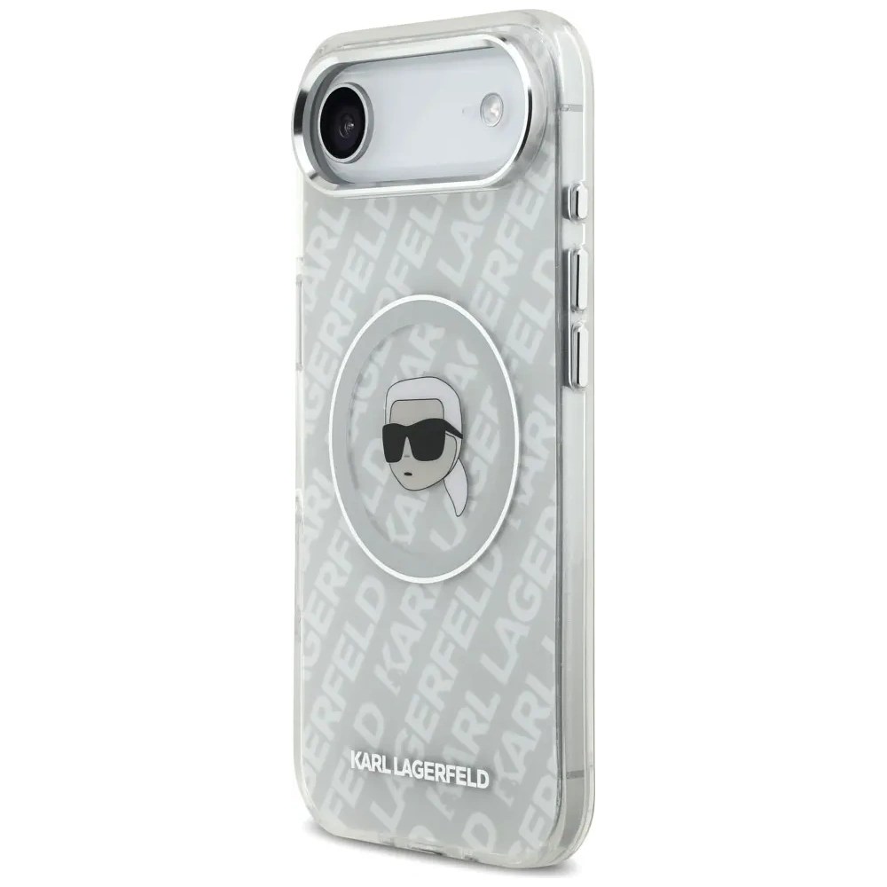 Etui Karl Lagerfeld IML Karl Head Logo MagSafe do Apple iPhone Air szary