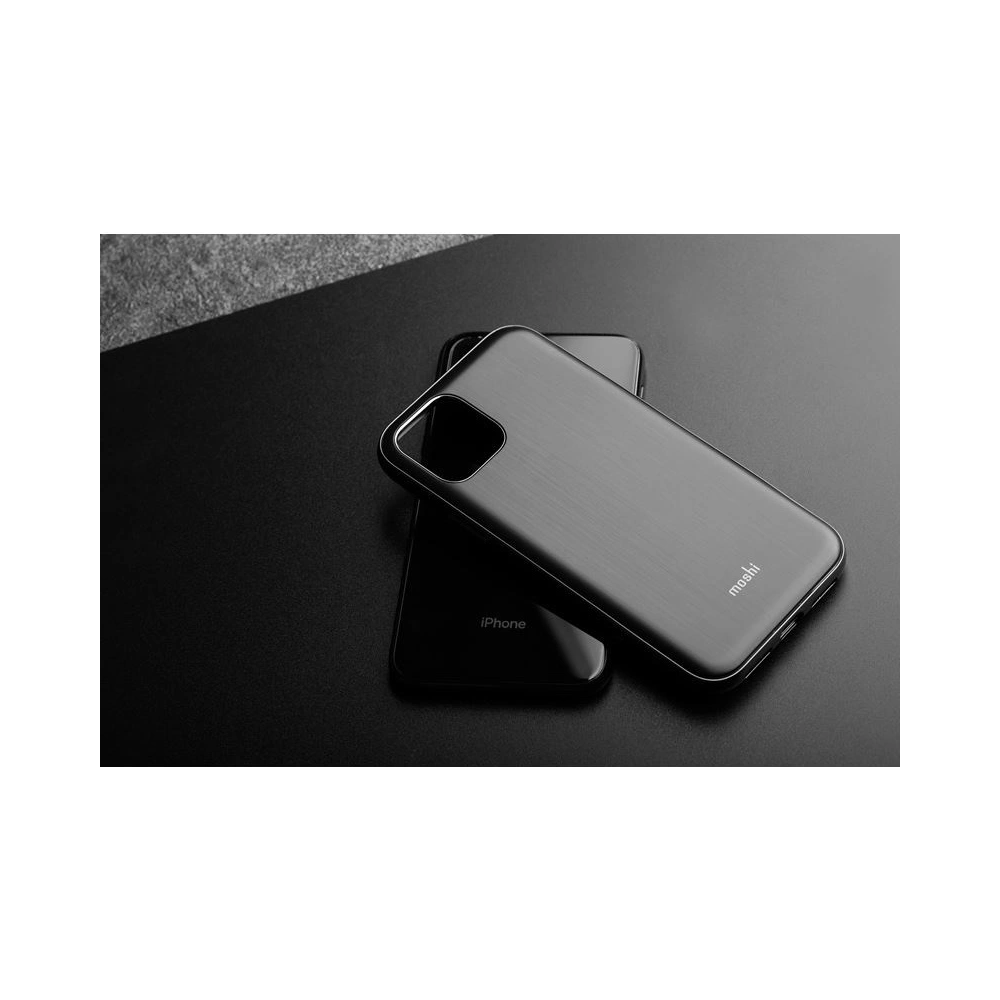Hurtownia GSM - Etui Moshi iGlaze Apple iPhone 11 Pro Max (systém SnapTo) (Armour Black) - MOSH028BLK - {ean13} - Hurt