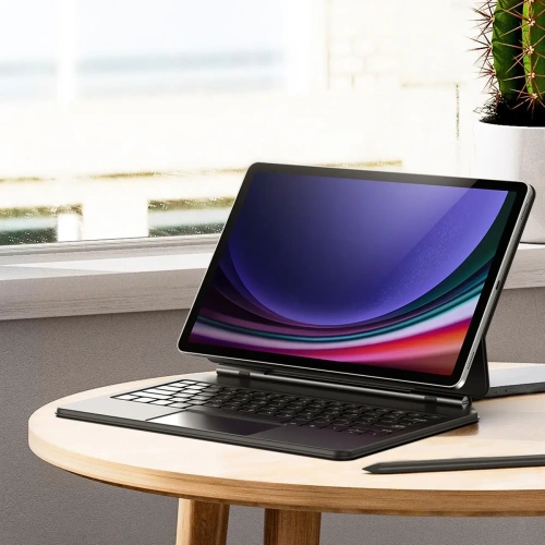 Etui Dux Ducis Keyboard MK Series z klawiaturą Bluetooth do Samsung Galaxy Tab S9+ Plus / S8+ Plus / S7+ Plus czarna