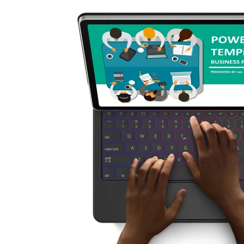 Etui Dux Ducis Keyboard MK Series z klawiaturą Bluetooth do Samsung Galaxy Tab S9+ Plus / S8+ Plus / S7+ Plus czarna