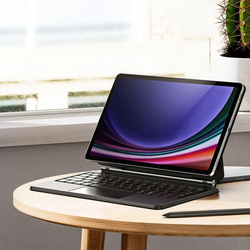 Etui Dux Ducis Keyboard MK Series z klawiaturą Bluetooth do Samsung Galaxy Tab S9 / S8 / S7 czarna