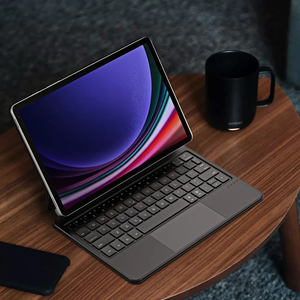 Etui Dux Ducis Keyboard MK Series z klawiaturą Bluetooth do Samsung Galaxy Tab S9 / S8 / S7 czarna