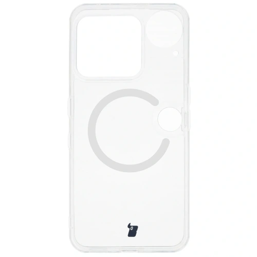 Etui z pierścieniem magnetycznym Bizon Case CrystalO do Nothing Phone (3) przezroczyste