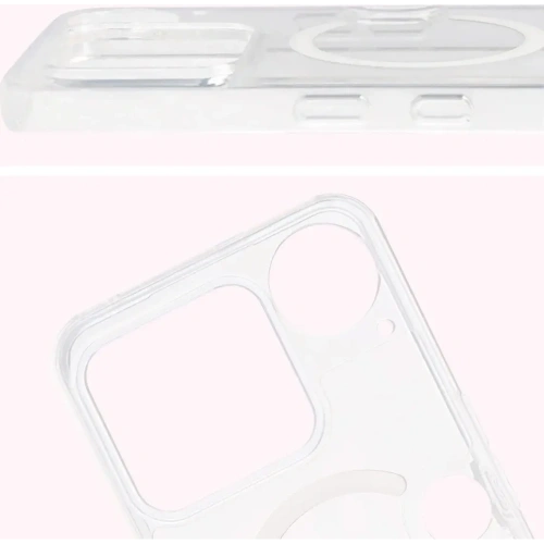 Etui z pierścieniem magnetycznym Bizon Case CrystalO do Nothing Phone (3) przezroczyste