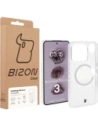 Etui z pierścieniem magnetycznym Bizon Case CrystalO do Nothing Phone (3) przezroczyste