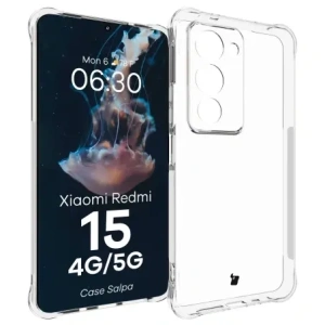 Elastyczne etui Bizon Case Salpa do Xiaomi Redmi 15 4G / 5G przezroczyste