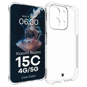 Elastyczne etui Bizon Case Salpa do Xiaomi Redmi 15C 4G / 5G przezroczyste