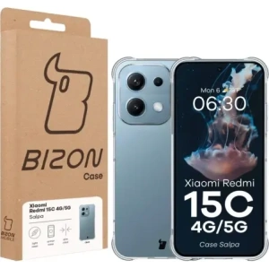 Elastyczne etui Bizon Case Salpa do Xiaomi Redmi 15C 4G / 5G przezroczyste